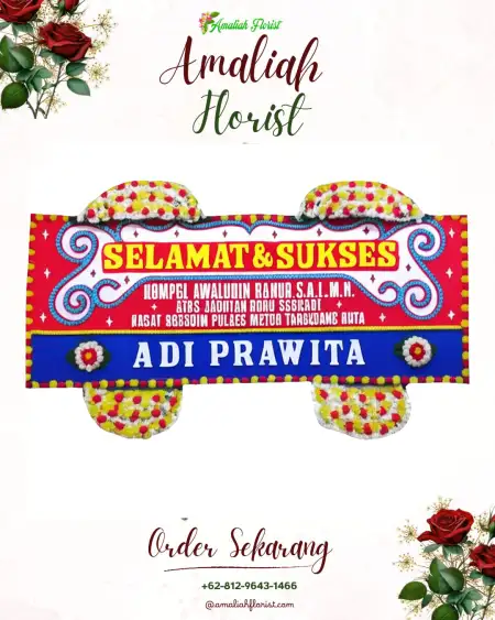 Papan Bunga Ucapan Selamat Jelu